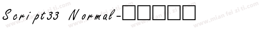 Script33 Normal字体转换